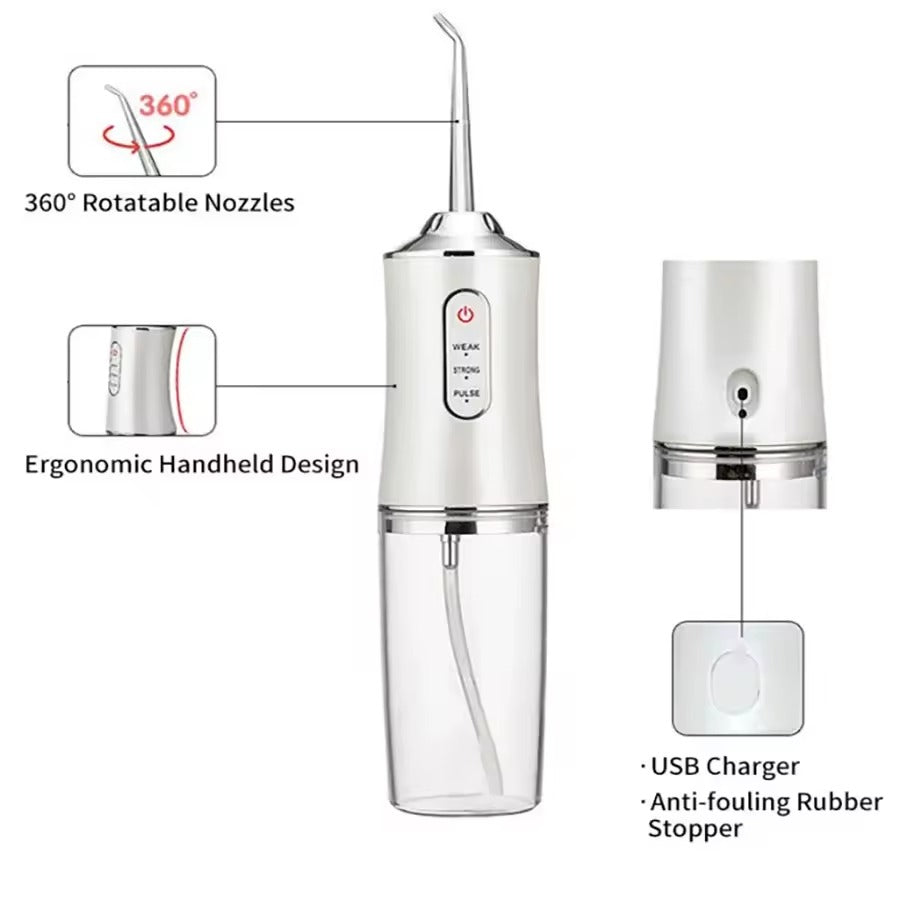 🔥Electric Water Flosser, Teeth Cleaning with 4 Jet Tips