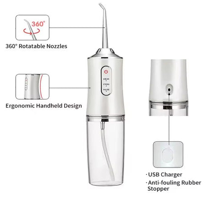🔥Electric Water Flosser, Teeth Cleaning with 4 Jet Tips