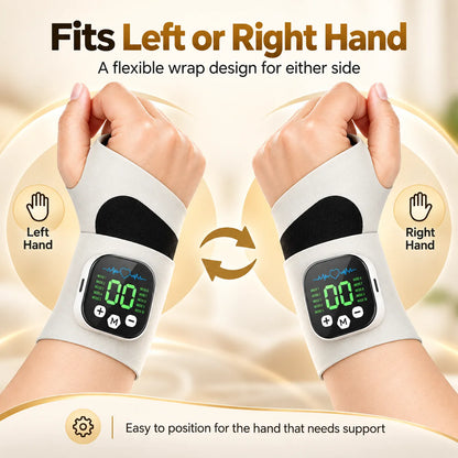 🎁Rechargeable Electric Wrist Massager – Adjustable Wrist Support