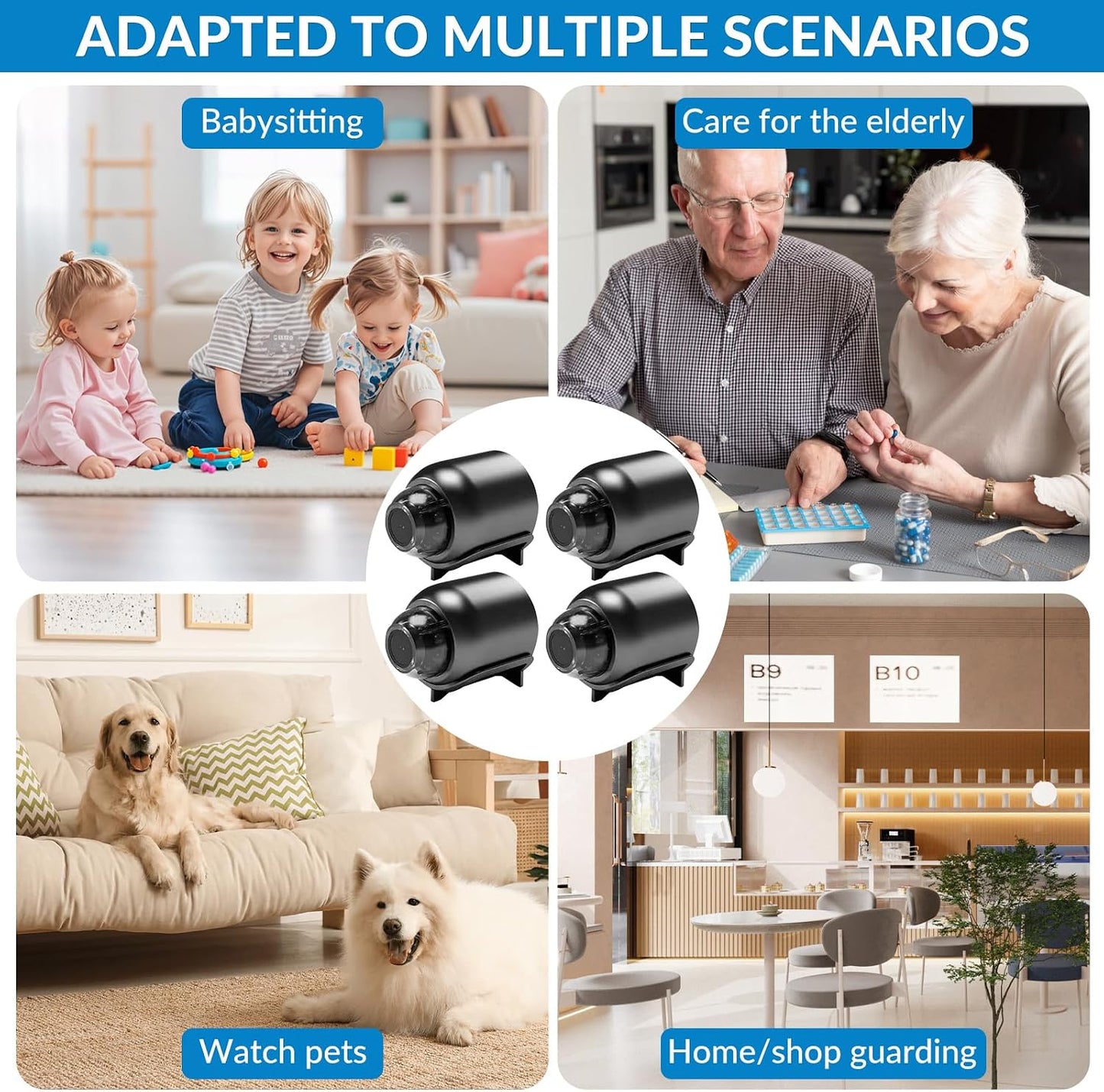 📷 Mini 4K Security Camera — Compact Size, Clear HD Monitoring Anytime, Anywhere