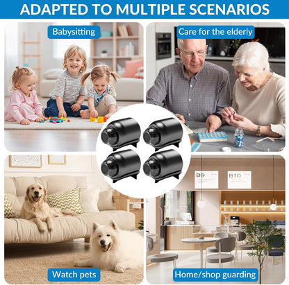 📷 Mini 4K Security Camera — Compact Size, Clear HD Monitoring Anytime, Anywhere