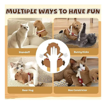 🎁Interactive Cat Wrestling Puppet Toy with Bell &amp; Plush Design