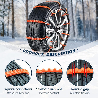 ⭐Snow Tire Chains – Extra Grip for Snowy & Icy Roads
