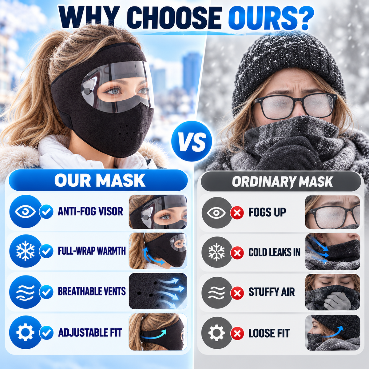 🎉Windproof Fleece Full Face Shield & Anti-Fog Riding Mask 🏍️