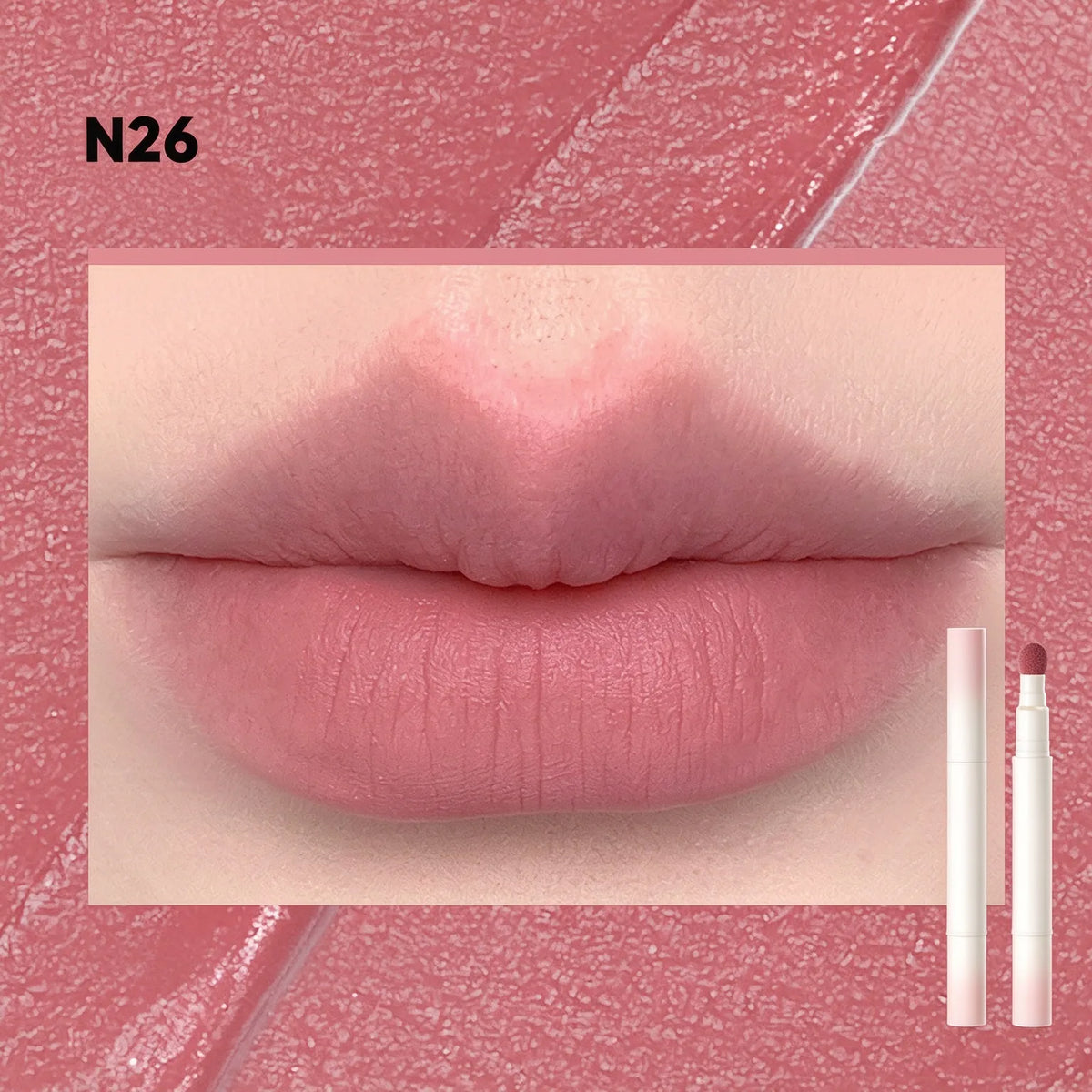 🎁Cushion-Tip Matte Lip & Cheek Tint – Soft-Focus Blur Finish & Buildable Color