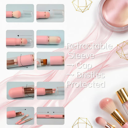 🔥6-in-1 Travel Makeup Brush Set
