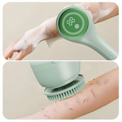 🎁Rechargeable Electric Shower Body Scrubber with 5 Interchangeable Heads
