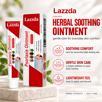 Lazzda Botanical Skin Relief Ointment for Dry, Itchy & Flaky Skin