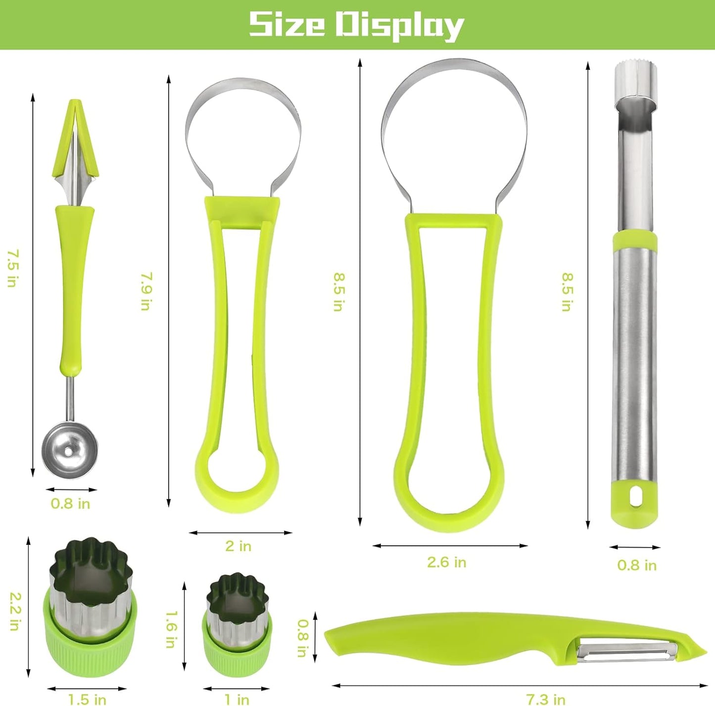 14 Pack Melon Baller Scoop Set