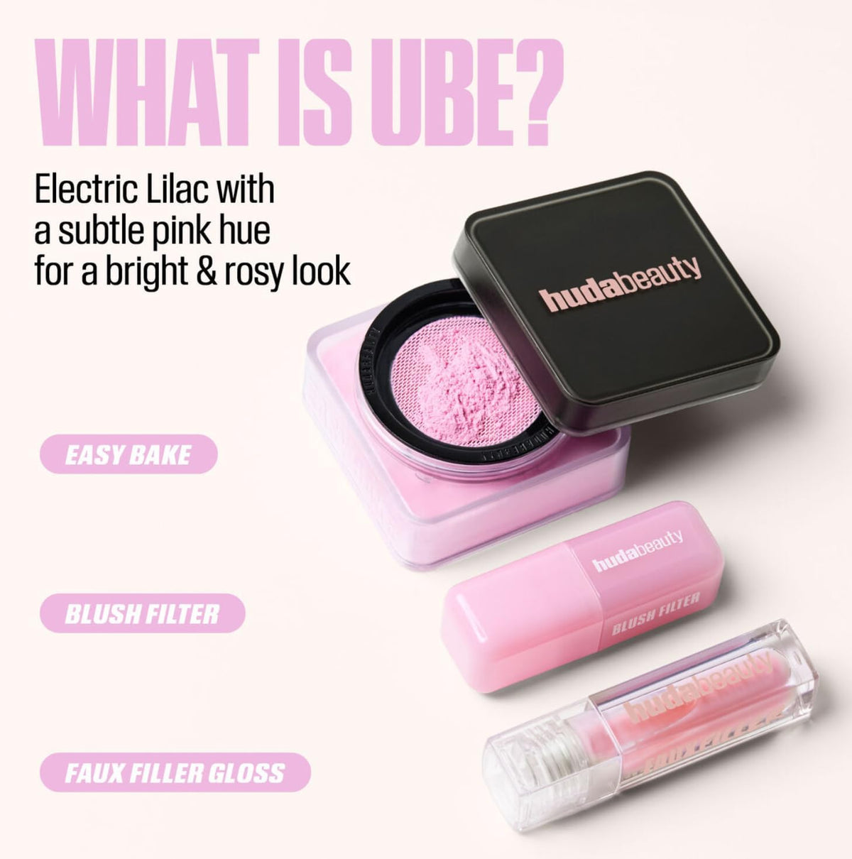 ❤️Huda Beauty Easy Bake Loose Powder - Ube Birthday Cake, 20g