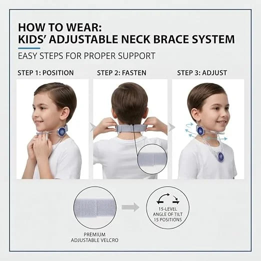 360° Adjustable Neck Support Collar With Chin Rest