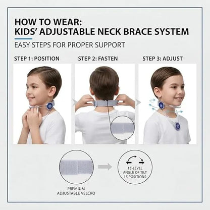 360° Adjustable Neck Support Collar With Chin Rest