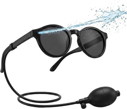 😎💦 Hidden Squirt Sunglasses – Refillable Water Prank Glasses