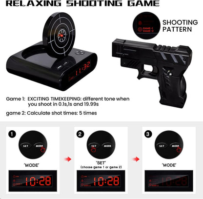 Load Gun Alarm Clock Target Alarm Clock