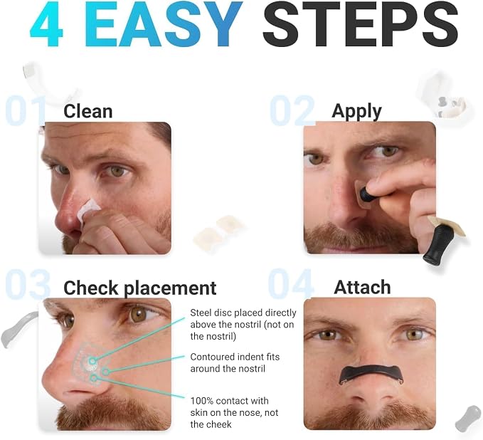 🎁Magnetic Nasal Strips Set For Breathing &amp; Snoring Support