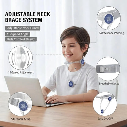 360° Adjustable Neck Support Collar With Chin Rest