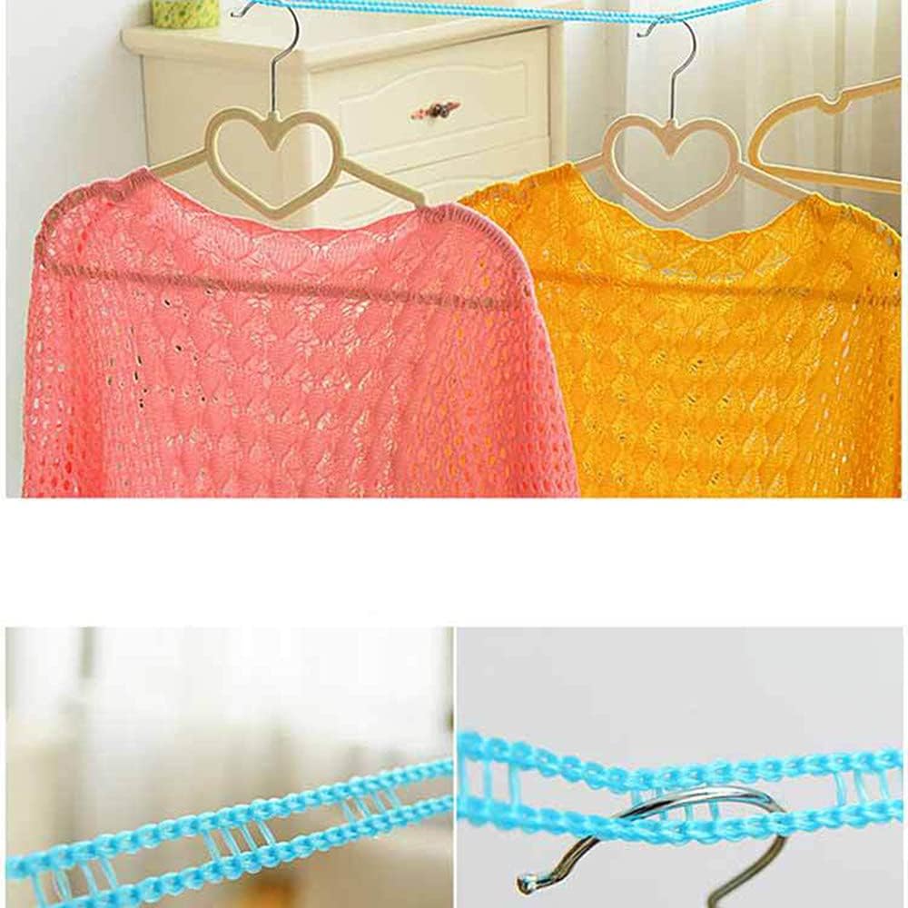 3 Pack Windproof Nylon Clothesline Adjustable Clothes Drying Rope