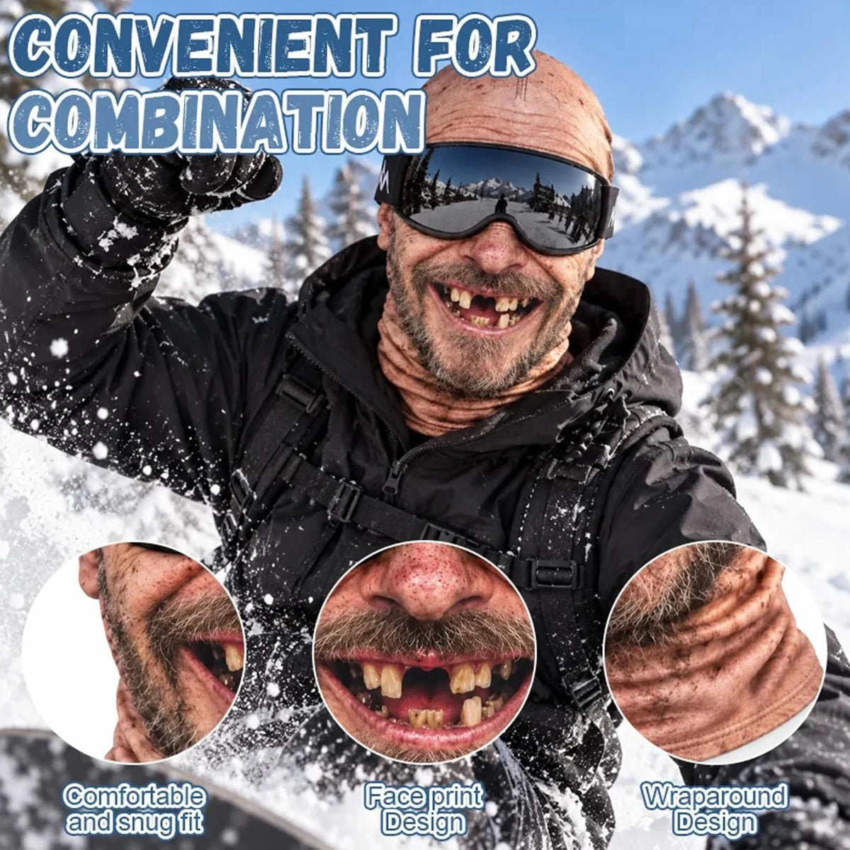 🔥Funny Old Man Face Balaclava Mask
