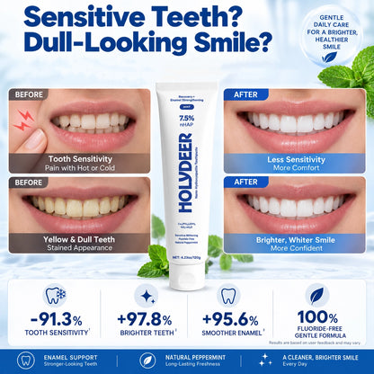 🎁Nano Hydroxyapatite Toothpaste – Fluoride-Free Enamel Care & Gentle Whitening