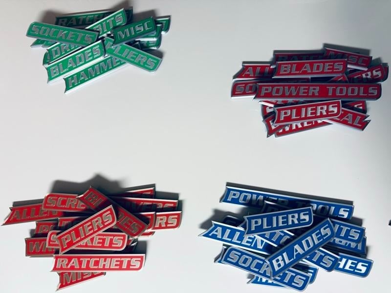 🌟12 Pack of  Magnetic Toolbox Labels🔩