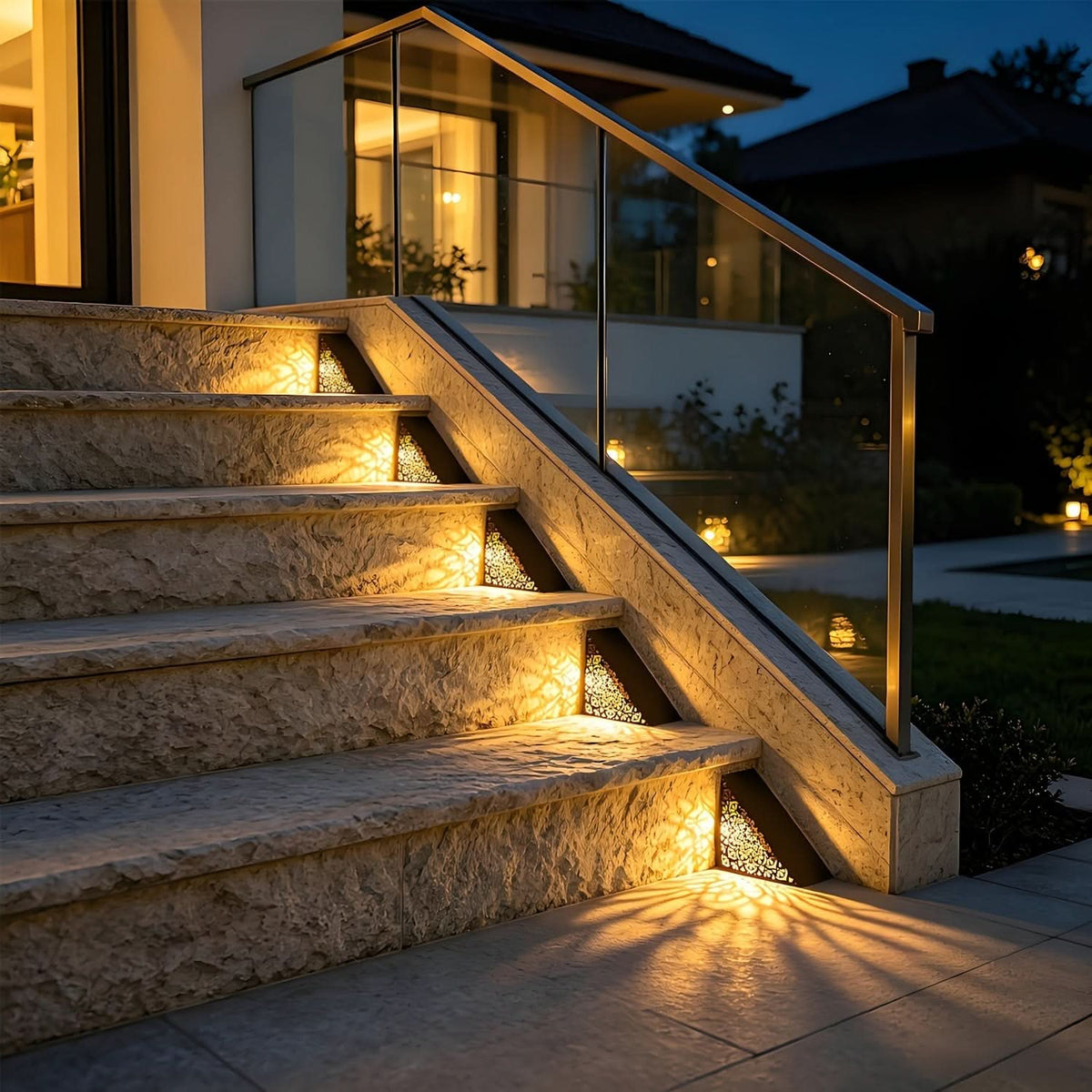 🎉Stepora - Solar Metal Outdoor Step Lights