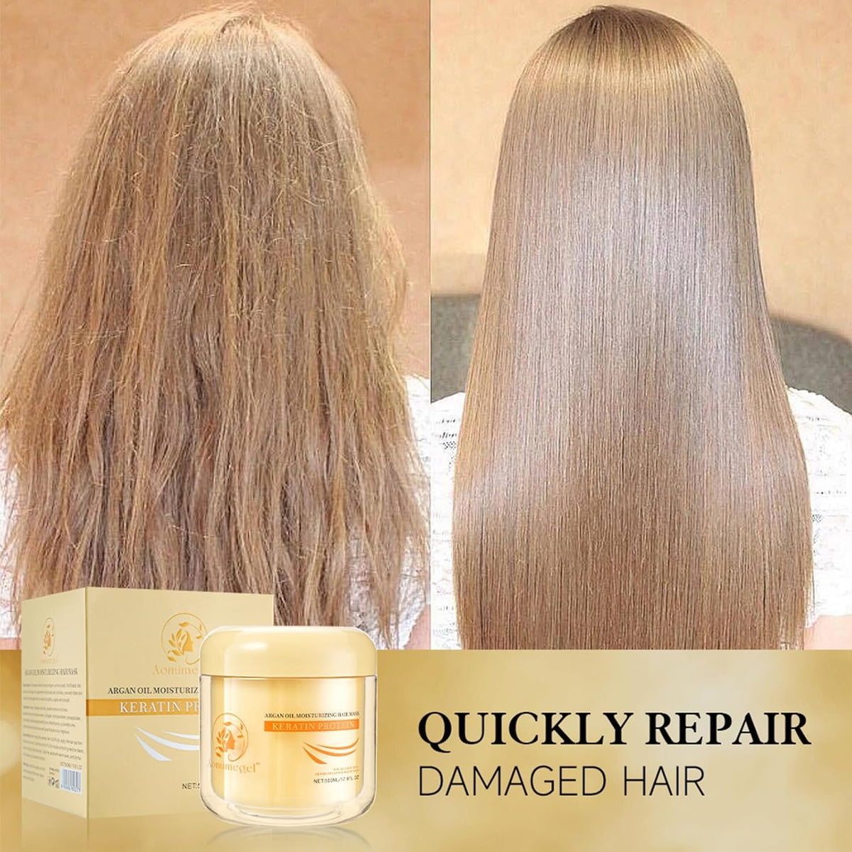 🔥Collagen Repair Hair Mask for Dry Damaged Hair