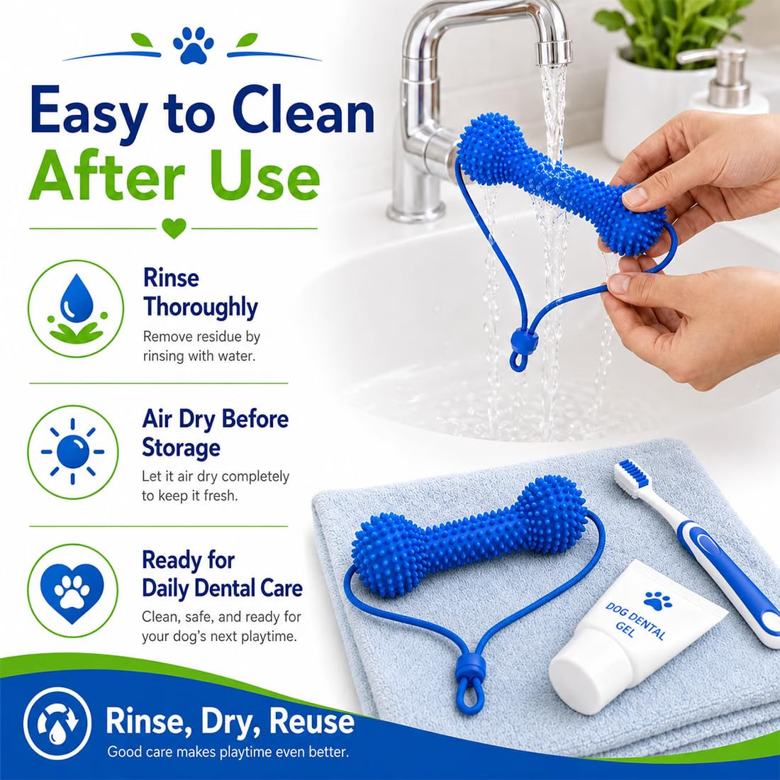 ⭐ Dog Toothbrush Helper – Easier Teeth Cleaning