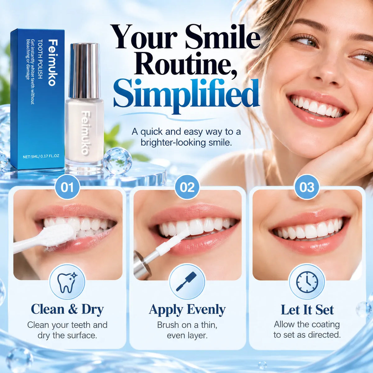 🎁Instant Teeth Whitening Liquid – Instant Smile Brightening & Easy Application