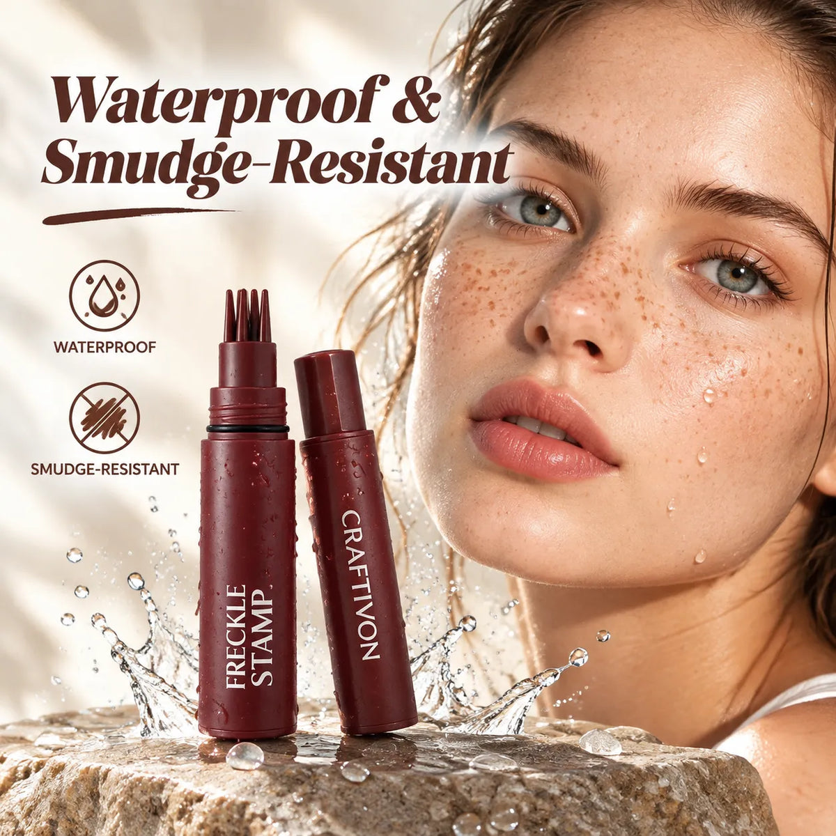 🎁Natural Freckle Makeup Stamp Pen – Waterproof, Quick-Drying & Smudge-Resistant