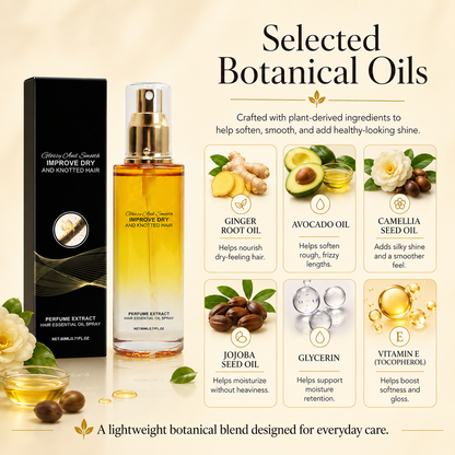Botanical Hair Oil Mist for Dry. Frizzy & Tangled Hair
