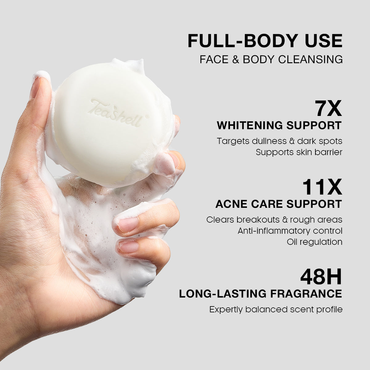 🎉Teashell 3D Niacinamide Whitening Soap