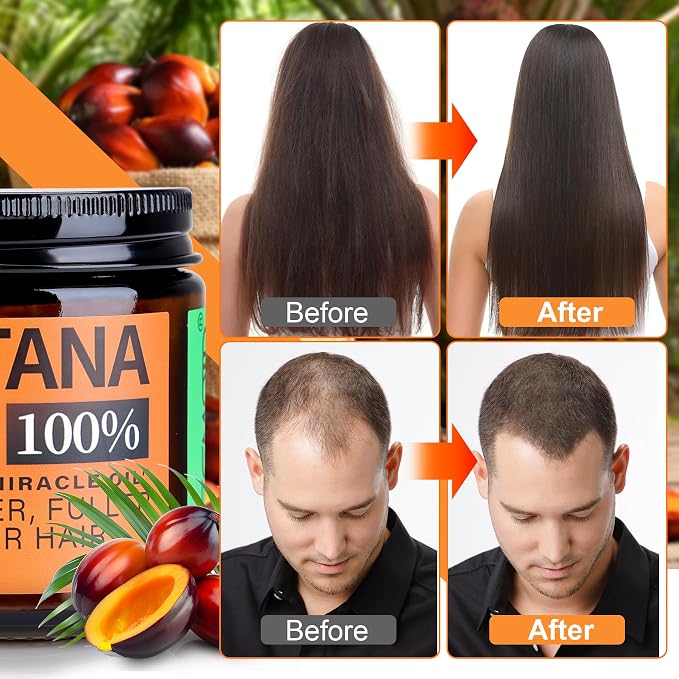 🌱Raw Batana Hair Oil – Revitalize Dry Hair & Nourish Your Scalp Naturally