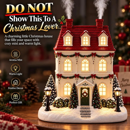 🎁Christmas House Aroma Diffuser with Glowing Windows