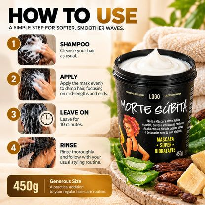 🎁Moisture Mask for Wavy Hair – Deep Conditioning Treatment, 450g