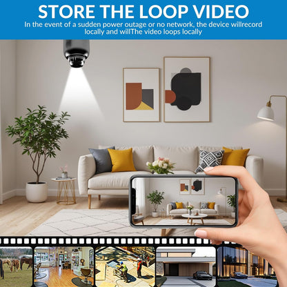 📷 Mini 4K Security Camera — Compact Size, Clear HD Monitoring Anytime, Anywhere