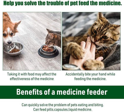 🐾 2-in-1 Pet Medicine Feeder — Easier Pill & Liquid Medication for Dogs & Cats(Buy 1 get 1 free))
