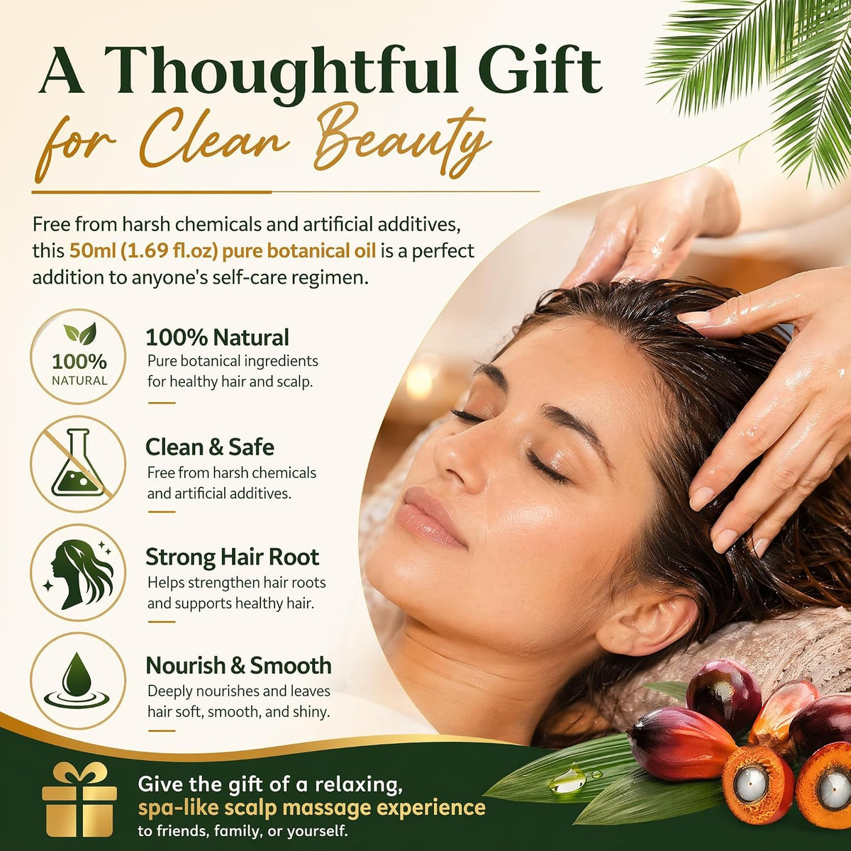 ⭐Hair Growth Oil – Nourishing Scalp Treatment for Smooth, Shiny Hair