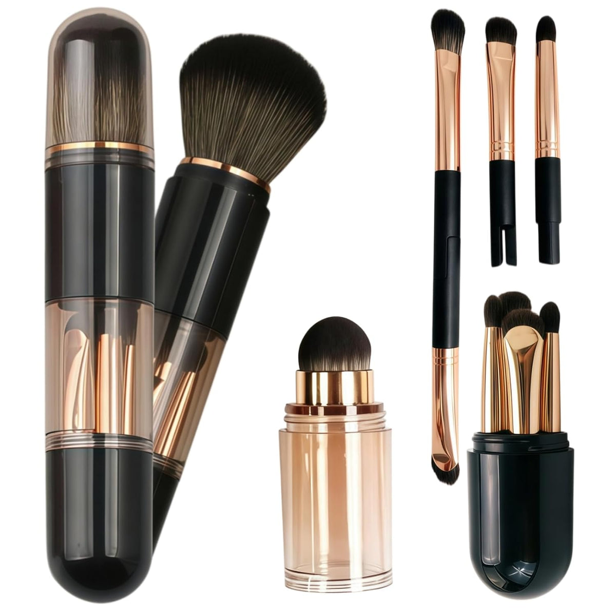 🔥6-in-1 Travel Makeup Brush Set