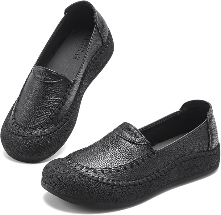 🔥 Women's Genuine Leather Slip On Loafers