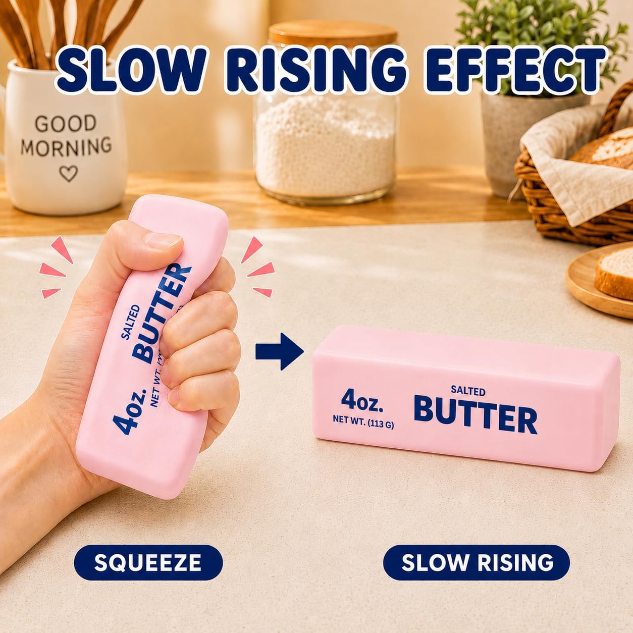 2PCS 🧈 Slow-Rising Butter Squishy Toys