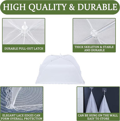 Foldable Food Cover, Mesh Food Cover, Picnic Supplies