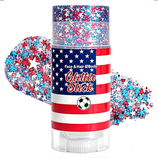 Patriotic Face & Body Glitter Stick, Hair Glitter for Independence Day