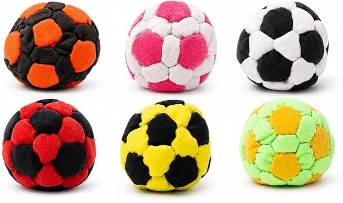 6-Pack Soccer Hackys Footbag for Adults