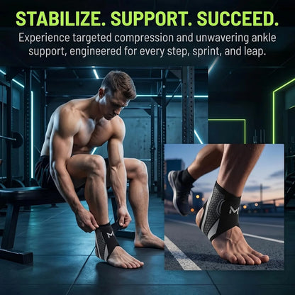 🎁Unisex Lightweight Sports Ankle Brace With Side Stabilizers
