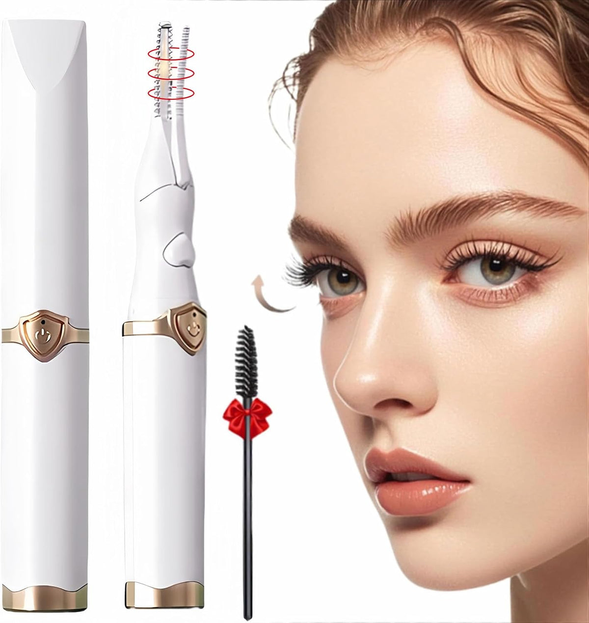 ❤️Heated Eyelash Curler, 2-in-1 Clip-Type Design, 3 Temperature Modes