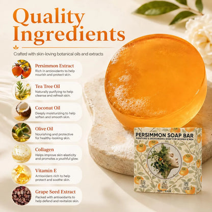 🎁Unisex Japanese Persimmon Deodorant Soap With Green Tea Extract