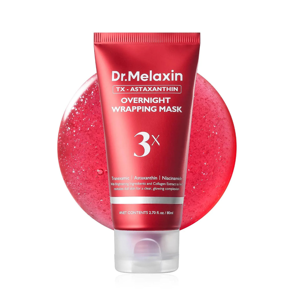 🎁Triple Brightening Overnight Wrapping Mask – TXA, Astaxanthin & Niacinamide Hydrating Peel-Off Face Mask, 80ml