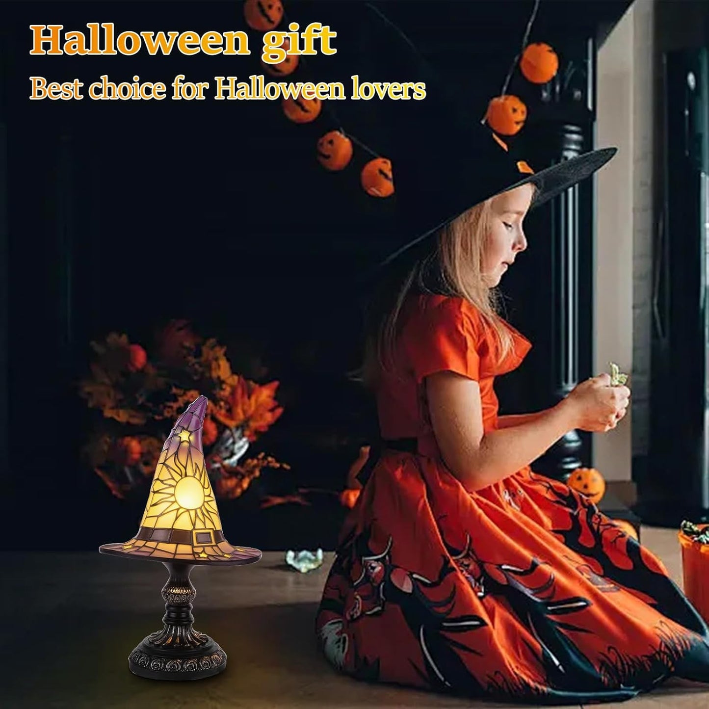 Vintage Gothic Witch Hat Night Light