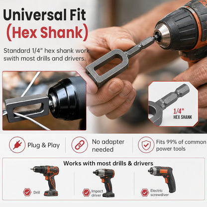 Professional Rebar Tie Wire Twisting Tool for Drills
