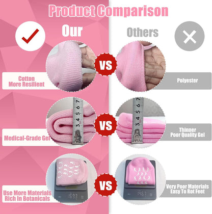 Moisturizing Socks - Silicone Socks for Dry Cracked Feet Women